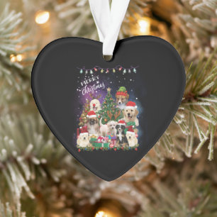 Chiens Joyeux Noël Lumière