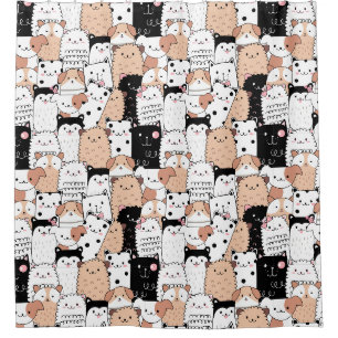 Chiens Motif rideau de douche