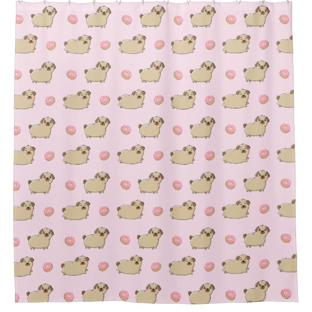 Chiens Motif rideau de douche (Devant)