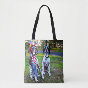 Chiens patriotiques et Sac fourre-tout de feux d'a