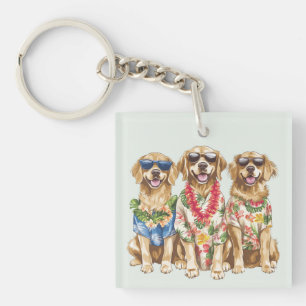 Chiens Retriever Doré Hawaïen Fleur Lei