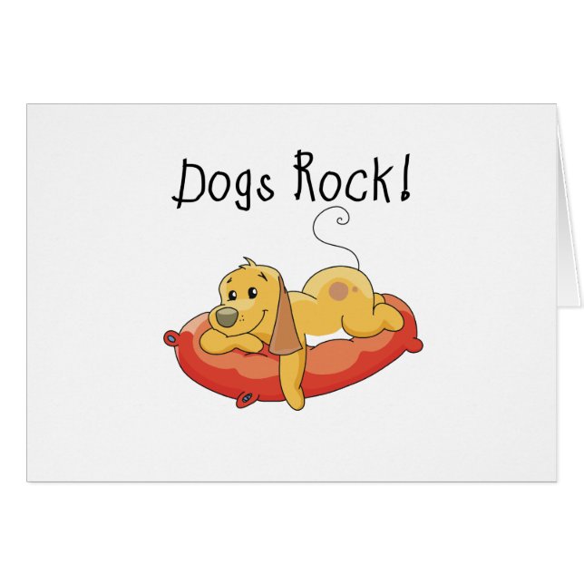 Chiens Rock Tshirts et cadeaux (Devant horizontal)