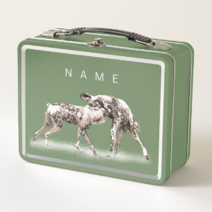 Chiens sauvages africains Lunchbox personnalisée