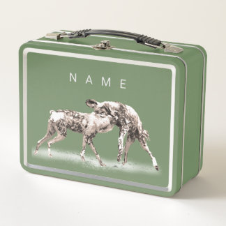 Chiens sauvages africains Lunchbox personnalisée