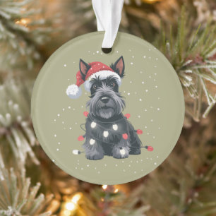 Chiens Scottie Terrier Écossais Noël Chien Maman
