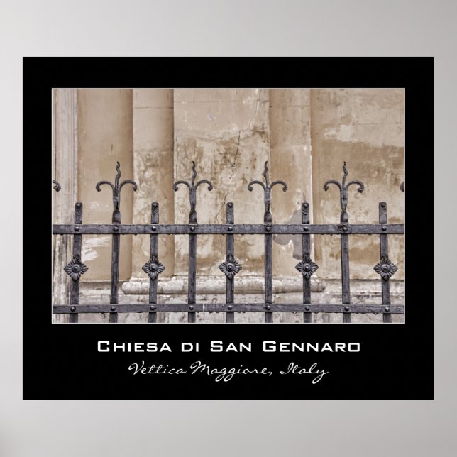 Chiesa di San Gennaro, Praiano, Amalfi Küste Poster (Vorne)