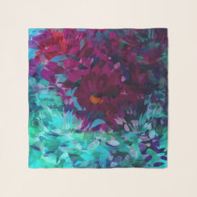 Chiffon- mit Blumenschal