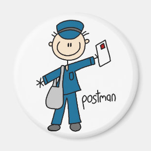 Chiffre aimant de bâton de travailleur postal