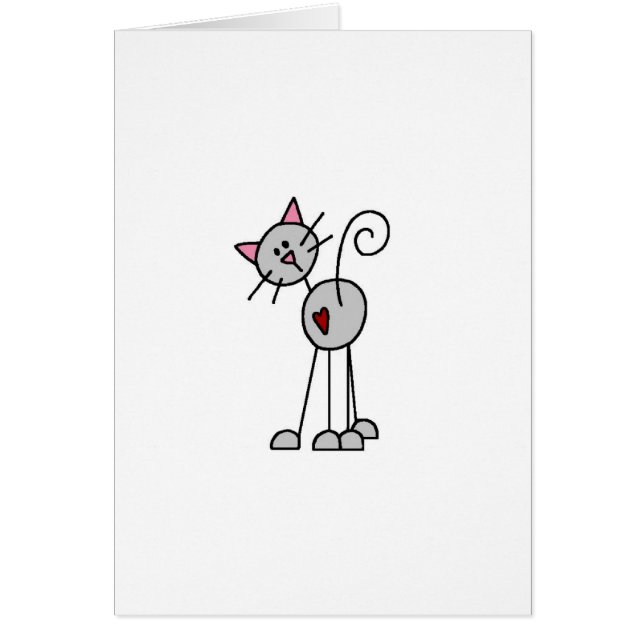 Chiffre carte de bâton de chat (Devant)