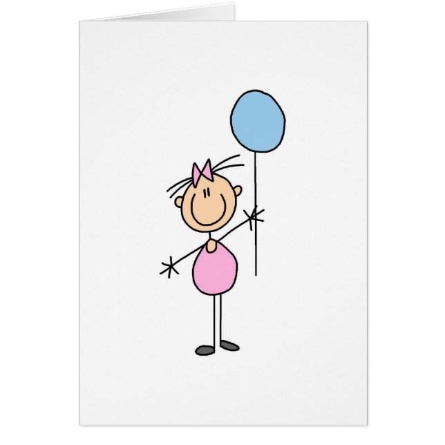 Chiffre carte de bâton de fille d'enfant en bas (Devant)