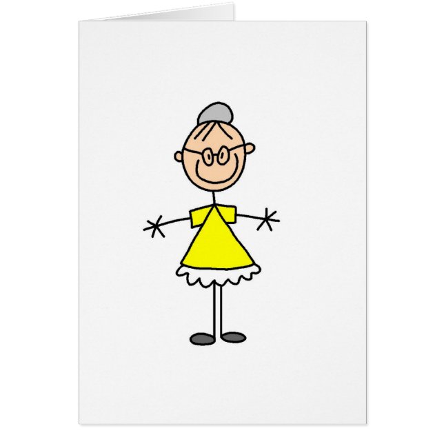Chiffre carte de bâton de grand-maman (Devant)