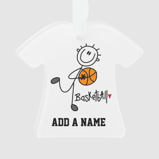 Chiffre de base joueur de basket de bâton (devant)