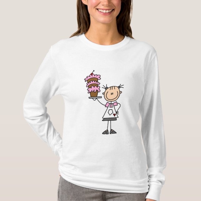 Chiffre femelle T-shirts et cadeaux de bâton de (Devant)
