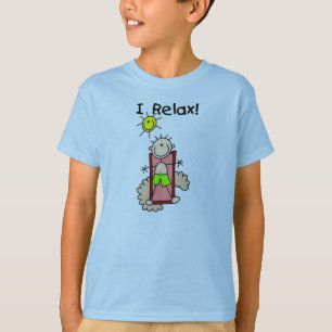 Chiffre garçon de bâton je détends le T-shirt