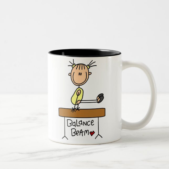 Chiffre gymnaste de bâton sur la tasse de faisceau (Droit)