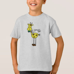 Chiffre T-shirt de bâton de girafe