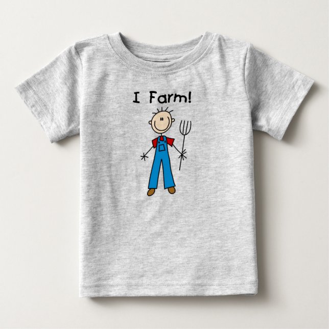 Chiffre T-shirts et cadeaux de bâton d'agriculteur (Devant)