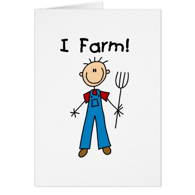 Chiffre T-shirts et cadeaux de bâton d'agriculteur (Devant)