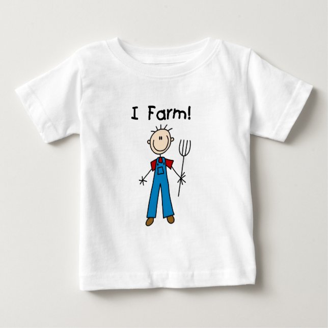 Chiffre T-shirts et cadeaux de bâton d'agriculteur (Devant)