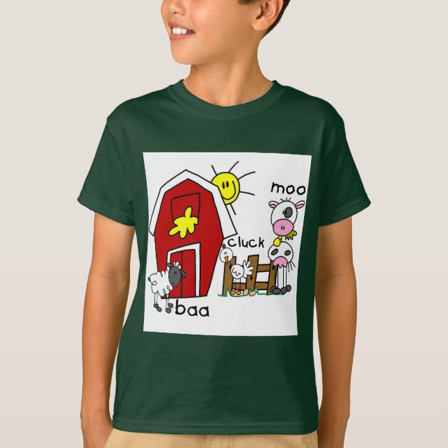 Chiffre T-shirts et cadeaux de bâton d'animaux de (Devant)