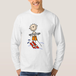 Chiffre T-shirts et cadeaux de bâton de ski d'eau