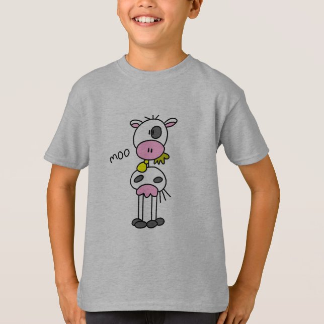 Chiffre T-shirts et cadeaux de bâton de vache (Devant)