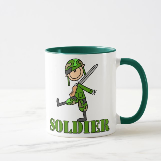 Chiffre tasse de bâton de soldat (Droite)