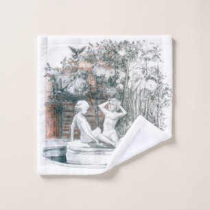 Chiffres blancs des filles de la fontaine de la vi