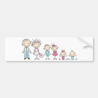 Chiffres de la famille Stickers pare-chocs