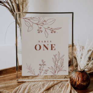 Chiffres du tableau floral de Boho