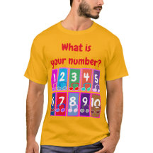 Chiffres mathématiques précoces 1 à 10 T-shirt