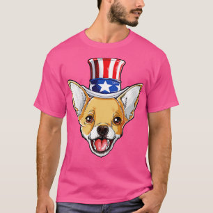 Chihuahua 4. Juli für Männer Frauen Mädchen Kind T-Shirt