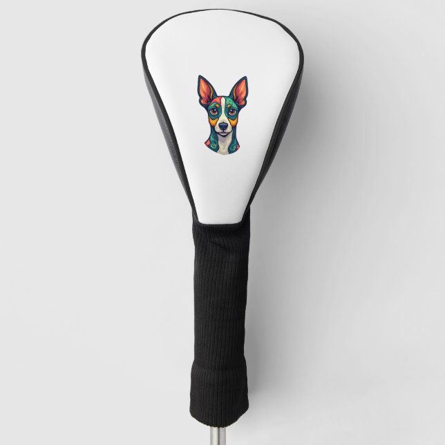 Chihuahua  Abstract Painting  Colour  Cute Dog (7) Golf Headcover (Vorderseite)