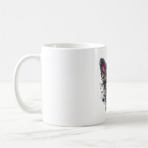Chihuahua Abstrakte Malerei Farbe Niedlicher Hund Kaffeetasse