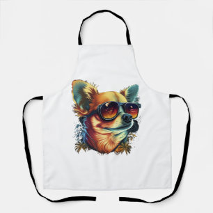 Chihuahua Abstrakte Malerei Farbe Niedlicher Hund Schürze