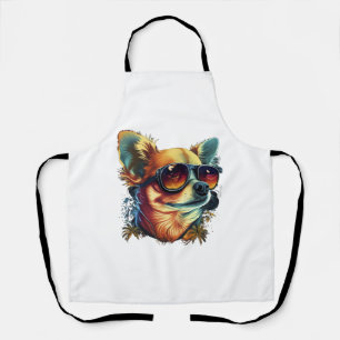 Chihuahua Abstrakte Malerei Farbe Niedlicher Hund Schürze