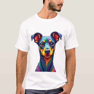Chihuahua  Abstrakte Malerei  Farbe  Süßer Hund (1 T-Shirt