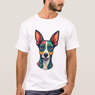 Chihuahua Abstrakte Malerei Farbe Süßer Hund (7 T-Shirt