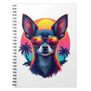 Chihuahua Abstrakte Malerei Farbe Süßer Hund Co Notizblock