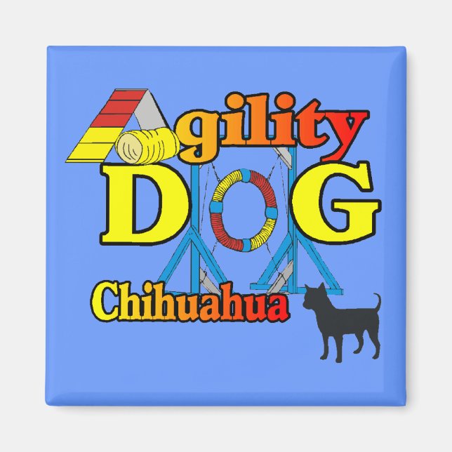 Chihuahua_Agility Magnet (Vorne)