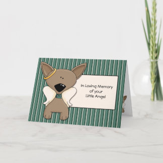 Chihuahua Angel Dogs Sympathy Card Personalisieren Karte