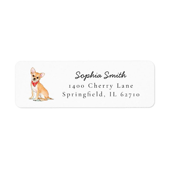 Chihuahua Aquarell Hunde Liebhaber (Vorne)