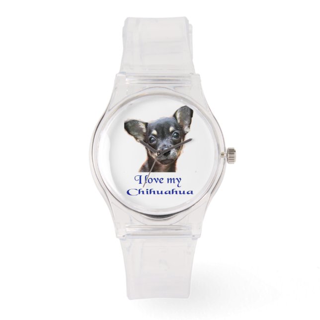 Chihuahua Armbanduhr (Vorderseite)
