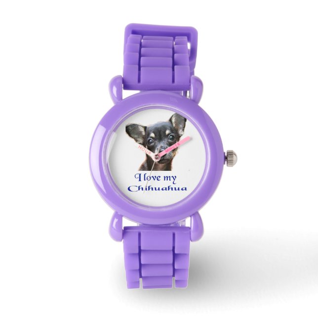 Chihuahua Armbanduhr (Vorderseite)