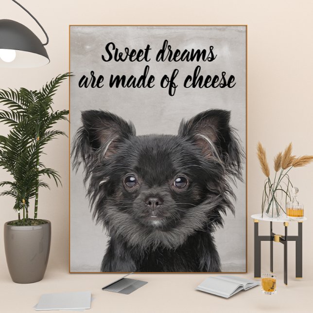 Chihuahua avec une affiche drôle de citation de ch (Créateur téléchargé)