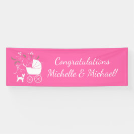 Chihuahua Baby Dusche Pink Girl Dog Banner