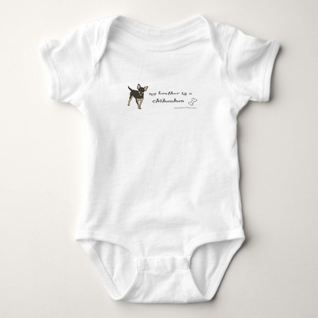Chihuahua Baby Strampler (Vorderseite)