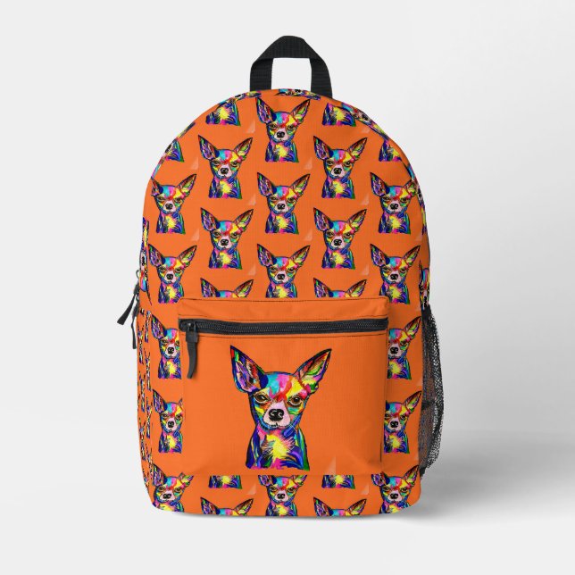 Chihuahua Backpack Bedruckter Rucksack (Vorderseite)