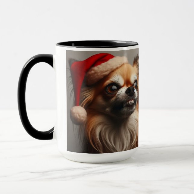 Chihuahua Bah! Humbug Christmas Coffee Tasse Cup (Links)