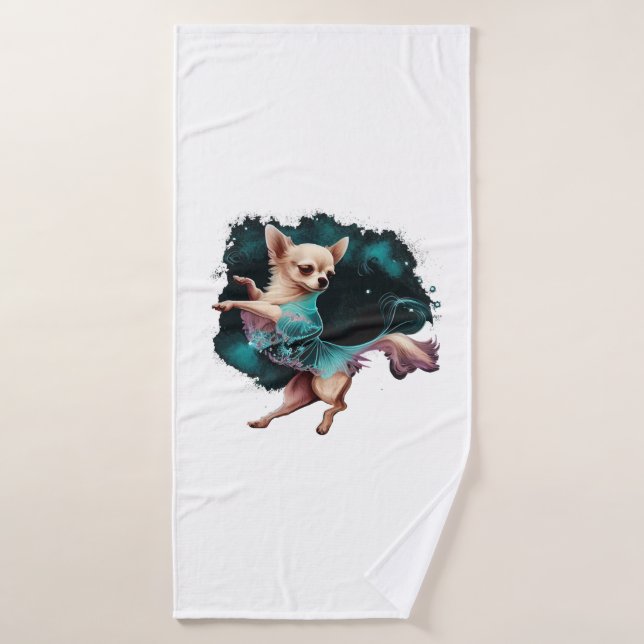 Chihuahua Ballerina Ballerina Tanz Badehandtuch (Badehandtuch)